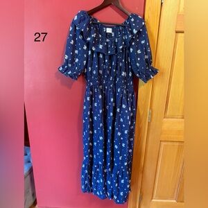 Universal Thread Navy Floral Maxi Dress